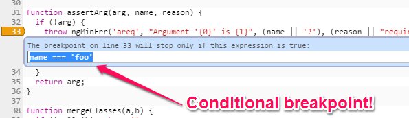 Conditional breakpoint